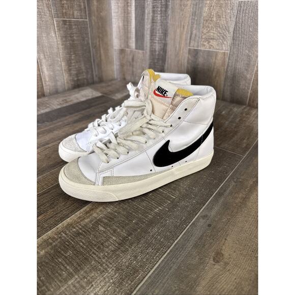 Size 7.5 - Nike Blazer Mid 77 Vintage White Black 2019‎ - Picture 1 of 9